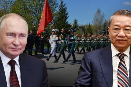 Supporting invaders: Vietnamese communist leader visits Russia and attend May 9 Military parade