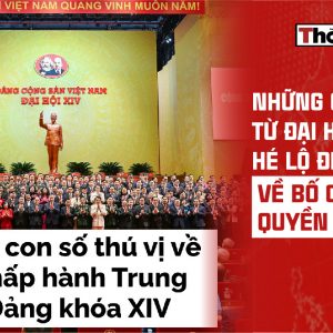 NHỮNG CON SỐ TỪ ĐẠI HỘI 14 HÉ LỘ ĐIỀU GÌ VỀ BỐ CỤC QUYỀN LỰC?