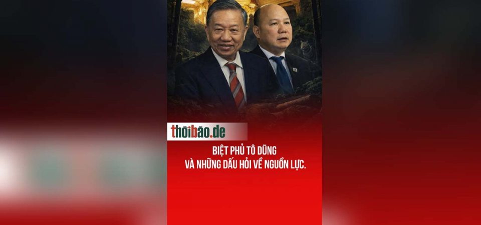 Biệt phủ Tô Dũng và những dấu hỏi về nguồn lực.