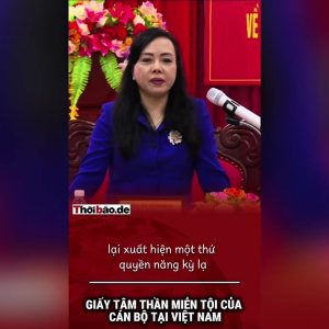 Giấy tâm thần miễn tội của cán bộ tại Việt Nam.