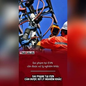 Sai phạm tại EVN cần được xử lý nghiêm khắc