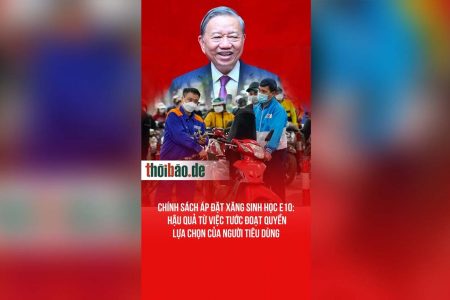 Chính sách áp đặt xăng sinh học E10: Hậu quả từ việc tước đoạt quyền lựa chọn của người tiêu dùng