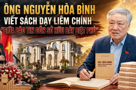 Ông Nguyễn Hòa Bình viết sách dạy liêm chính giữa bão tin đồn sở hữu bảy biệt phủ