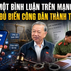 Một bình luận trên mạng: liệu có đủ biến công dân thành tội phạm?