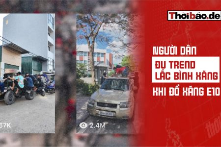 Người dân đu trend lắc bình xăng khi đổ xăng E10