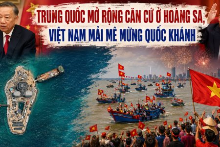 Trung Quốc mở rộng căn cứ ở Hoàng Sa, Việt Nam mải mê mừng Quốc khánh