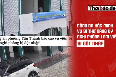 Công an xác minh vụ Bí thư Đảng ủy nghi phòng làm việc bị đột nhập